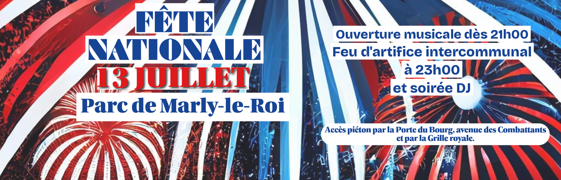 Feu d’artifice et soirée DJ pour célébrer la Fête nationale 