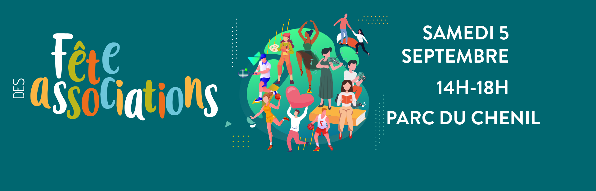 Fête des associations : rendez-vous le samedi 5 septembre au parc du Chenil